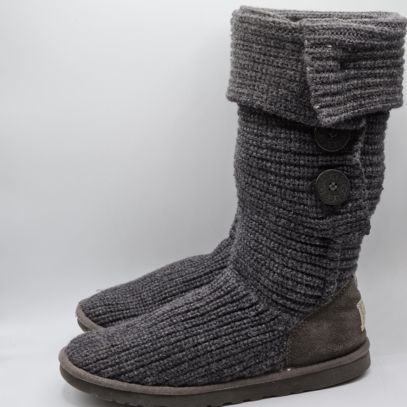 Ugg Australia 5 button 17.5" tall sweater style foldable boots size 9 - Picture 14 of 15